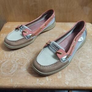 Sperry Top-Sider Angelfish 9316403 Women's 11 M Salmon Leather Boat Shoes